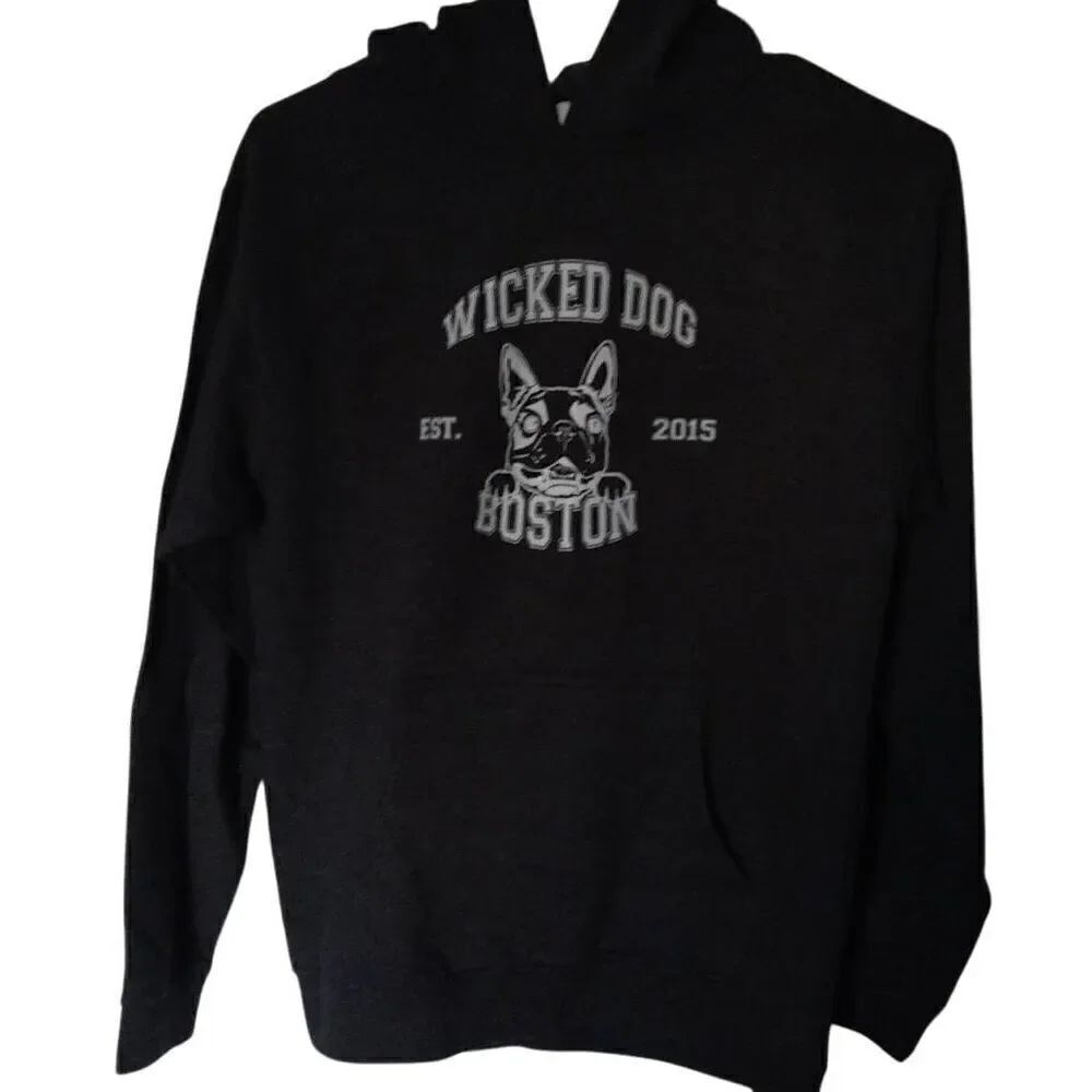 Wicked Dog Hoodie, Youth, Large, Grey, NWT - Picture 2 of 8